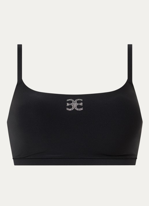 Chantelle Voorgevormde bralette met print - voorkant zwart