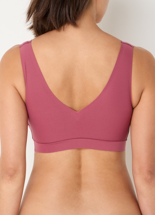 Chantelle Voorgevormde bralette - achterkant bordeauxrood