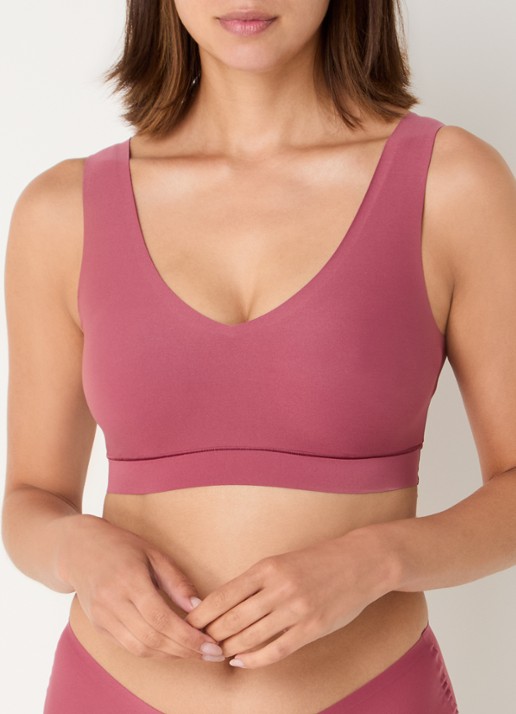 Chantelle Voorgevormde bralette - detail 4 bordeauxrood