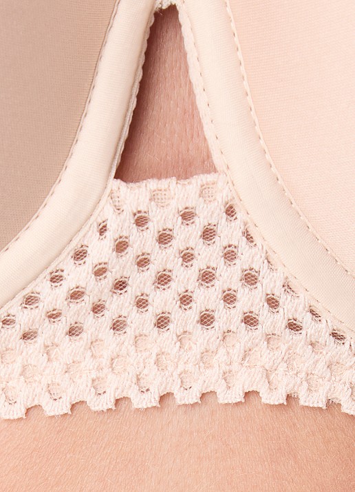 Chantelle Voorgevormde T-shirt bh met kant - detail 4 beige