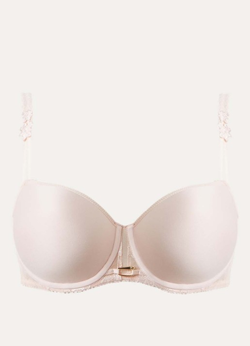Chantelle Voorgevormde T-shirt bh met kant - voorkant 2 creme