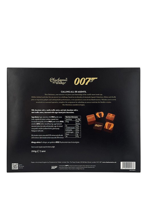 Charbonnel et Walker 007 James Bond adventskalender - 25 gram - detail 3 beige