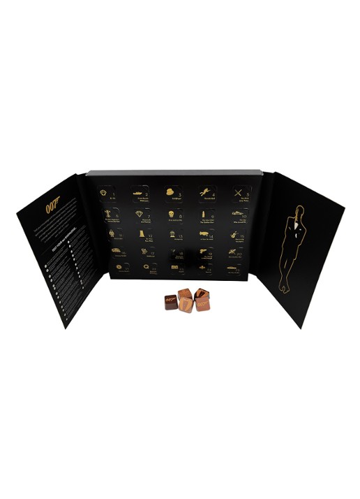 Charbonnel et Walker 007 James Bond adventskalender - 25 gram - voorkant 5 beige