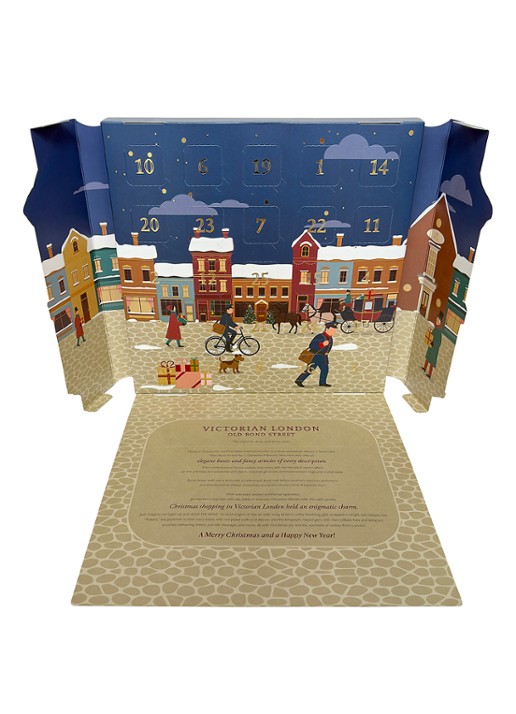 Charbonnel et Walker Adventskalender met truffels 310 gram - 25 dagen - detail 4 beige
