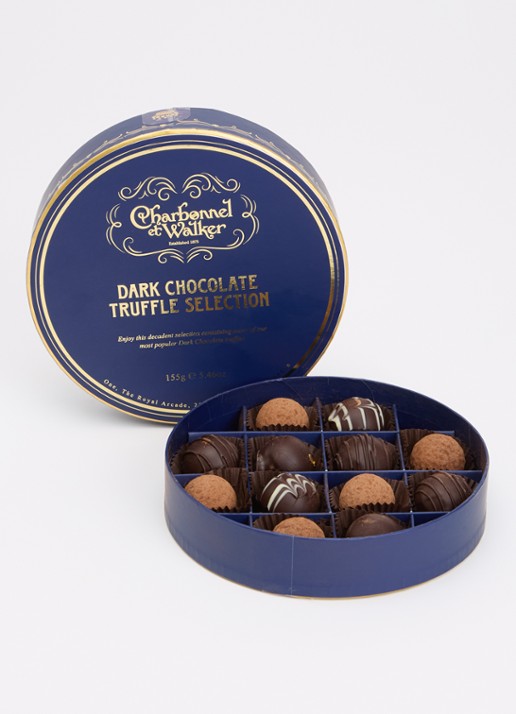 Charbonnel et Walker Dark Chocolate truffels 12 stuks - voorkant 2 undefined