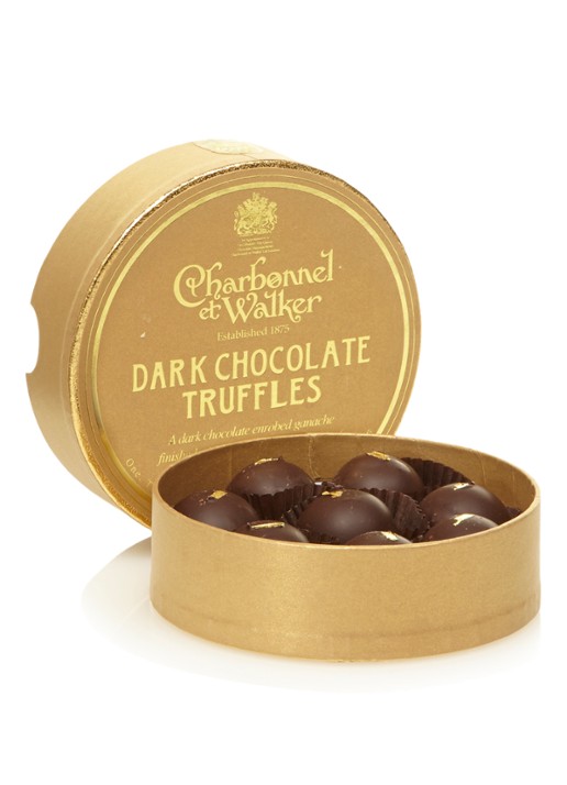 Charbonnel et Walker Gold Leaf Dark Chocolate truffels 8 stuks - voorkant undefined