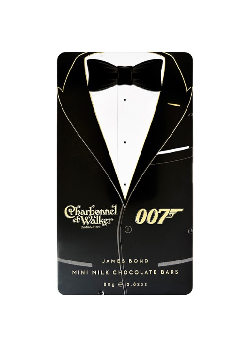Charbonnel et Walker James Bond 007 chocolade in blik 80 gram 8 stuks
