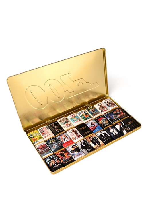 Charbonnel et Walker James Bond 007 chocoladereep in blik 27 stuks - voorkant 2 undefined