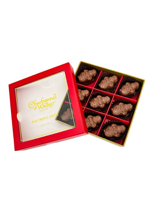 Charbonnel et Walker Kerstman melkchocolade 110 gram 9 stuks