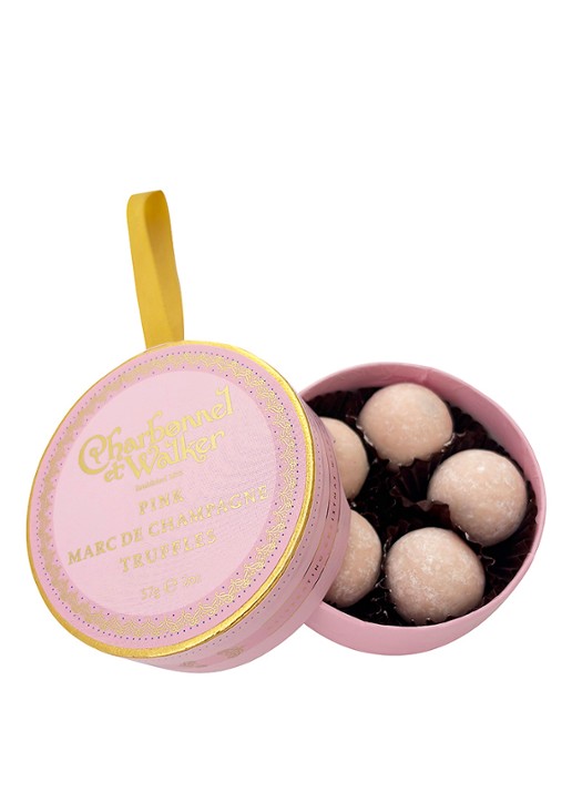 Charbonnel et Walker Pink Marc de Champagne truffels 57 gram 5 stuks