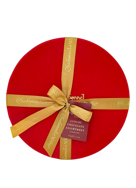 Charbonnel et Walker Red Velvet chocolade en truffels 310 gram 25 stuks - voorkant 4 beige