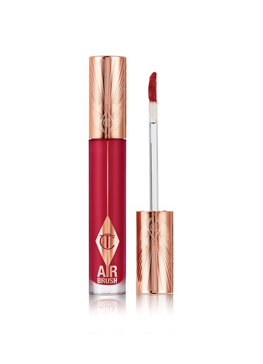 Charlotte Tilbury Airbrush Flawless Lip Blur - matte vloeibare lipstick - voorkant ruby blur