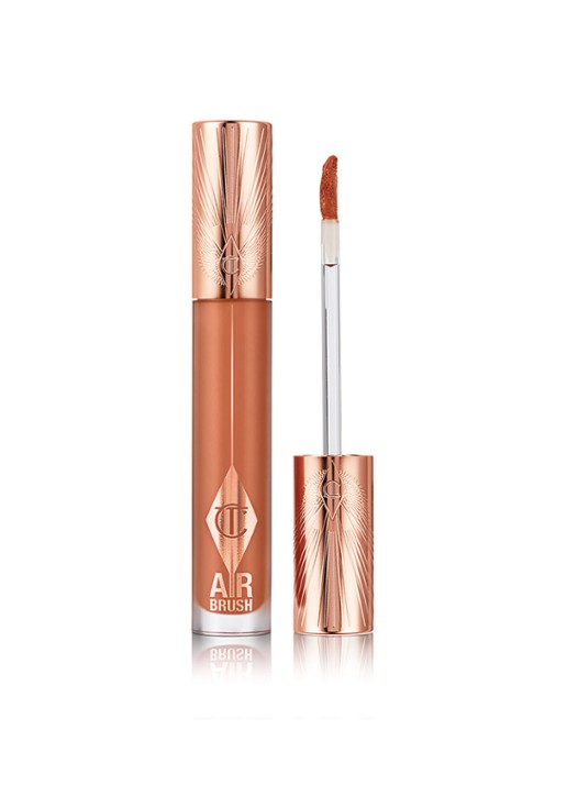 Charlotte Tilbury Airbrush Flawless Lip Blur - matte vloeibare lipstick - voorkant 5 honey blur