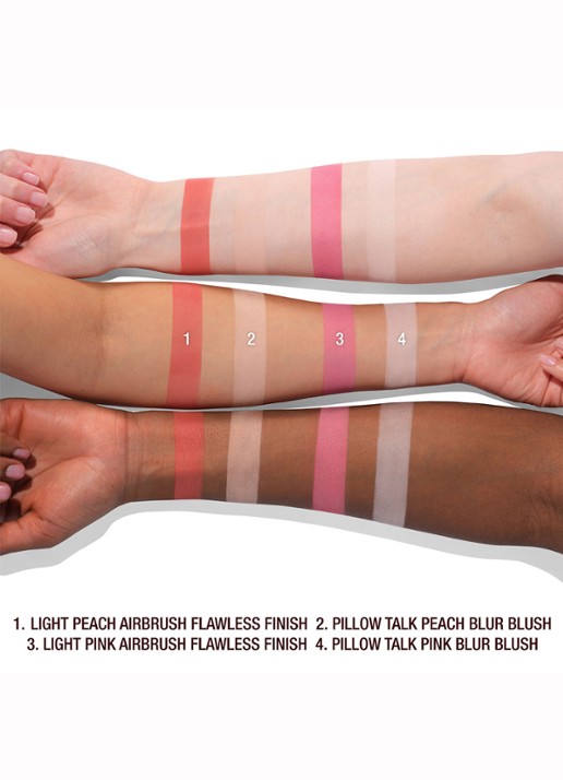 Charlotte Tilbury Beauty soulmates face palette - blush - detail 2 flawless peach