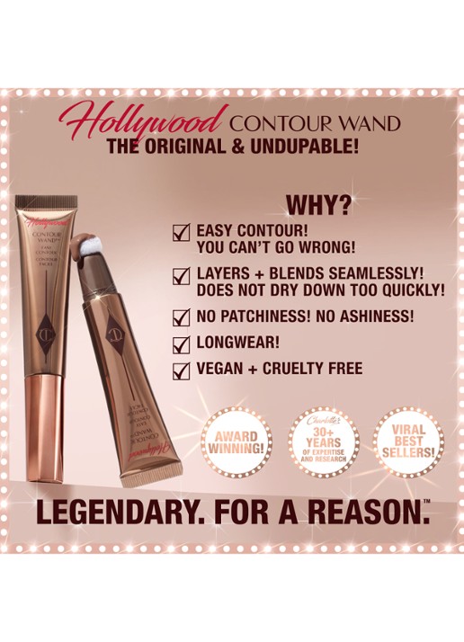 Charlotte Tilbury Hollywood Contour Wand - contour stick - detail 5 tan/deep