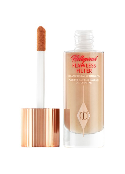 Charlotte Tilbury Hollywood Flawless Filter - primer, highlighter & corrector  - voorkant 7 goud