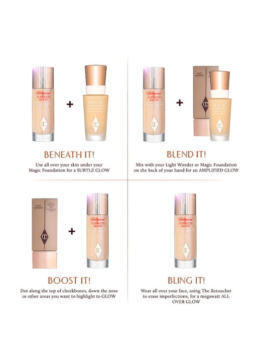 Charlotte Tilbury Hollywood Flawless Filter - primer, highlighter & corrector  - detail 3 4 medium