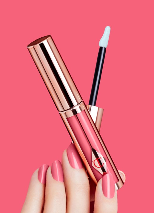 Charlotte Tilbury Hollywood Lip - liquid lipstick - detail 3 pin up pink
