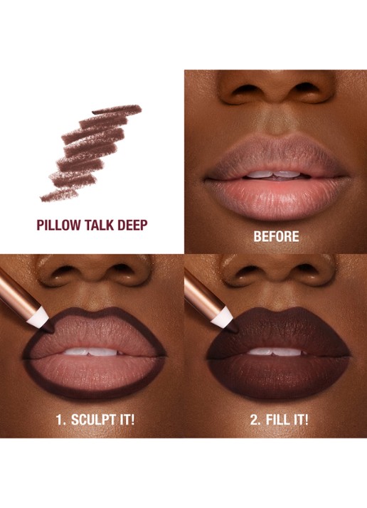 Charlotte Tilbury Lip Cheat - lipliner - detail 3 pillow talk intense