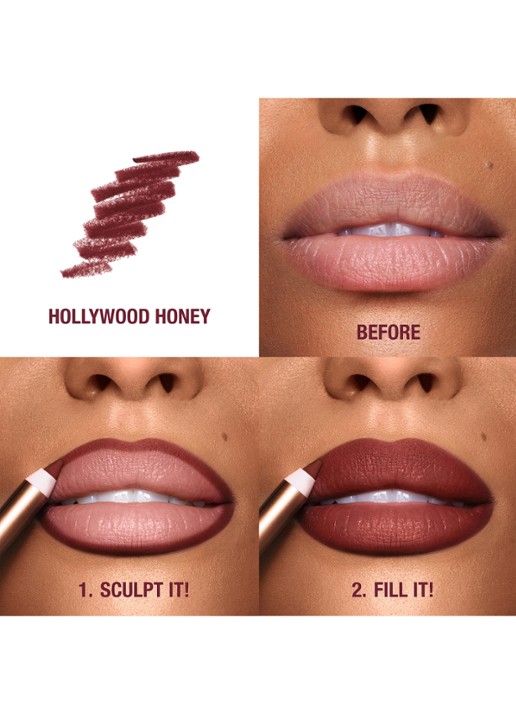 Charlotte Tilbury Lip Cheat - lipliner - detail 4 hollywood honey