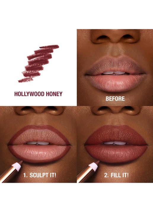 Charlotte Tilbury Lip Cheat - lipliner - detail 5 hollywood honey