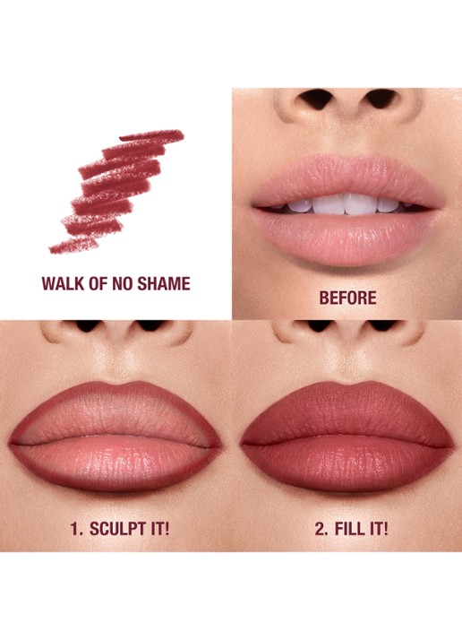 Charlotte Tilbury Lip Cheat - lipliner - achterkant 6 walk of no shame