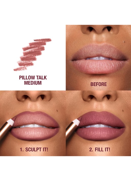 Charlotte Tilbury Lip Cheat - lipliner - detail 3 pillow talk medium