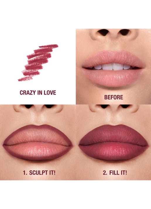 Charlotte Tilbury Lip Cheat - lipliner - achterkant 5 crazy in love