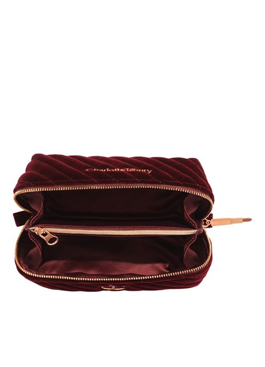 Charlotte Tilbury Makeup Bag Of Dreams - make-up tas - voorkant 2 bordeauxrood