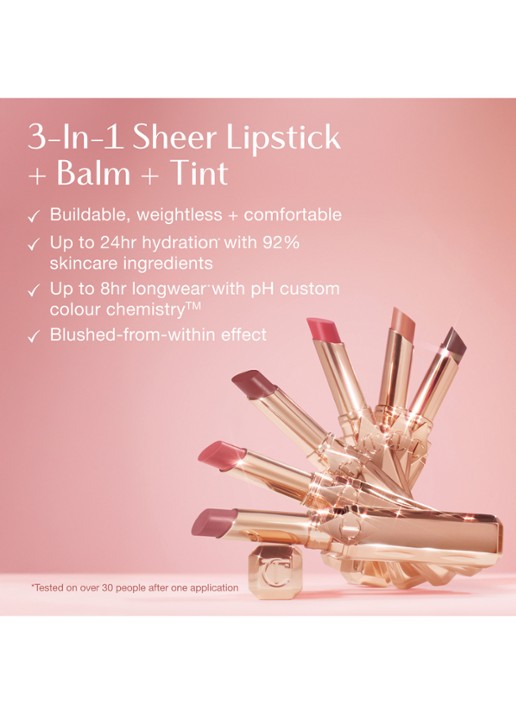 Charlotte Tilbury Pillow Talk Blush Balm - lipstick - detail 4 blushed rose