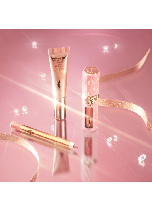 Charlotte Tilbury Pillow Talk Iconic Lip And Cheek Kit - travel size make-up set t.w.v. €60 - detail 5 roze