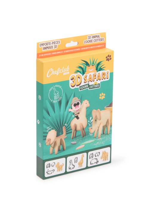 Chefclub 3D Safari uitsteekvormen 8-delig