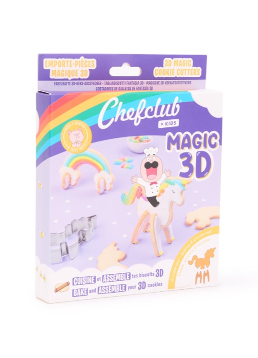 Chefclub Magic 3D uisteekvormen 4-delig