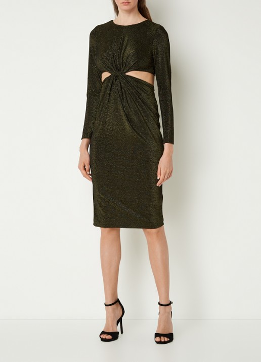 Chi Chi London Mini jurk met pailletten en strikceintuur
