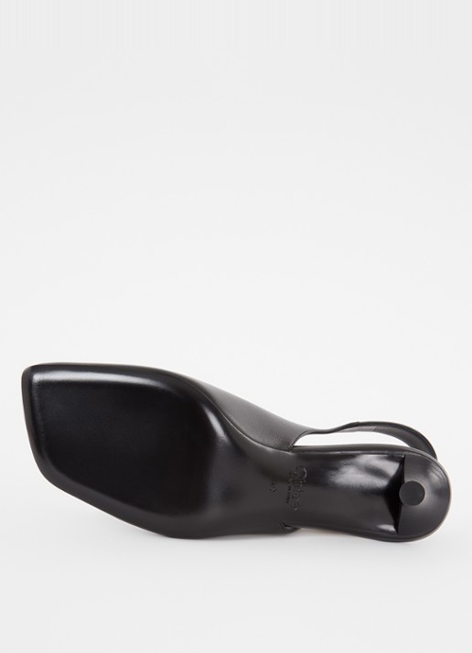 Chloé Andrea slingback van kalfsleer  - detail 4 zwart