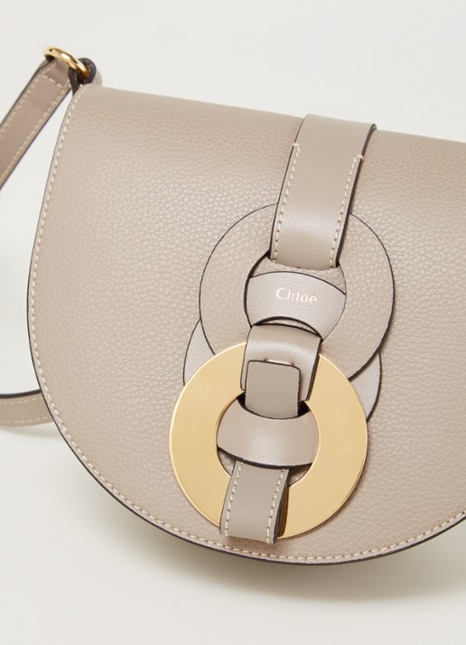 Chloé Darryl crossbodytas van kalfsleer - detail 3 grijs