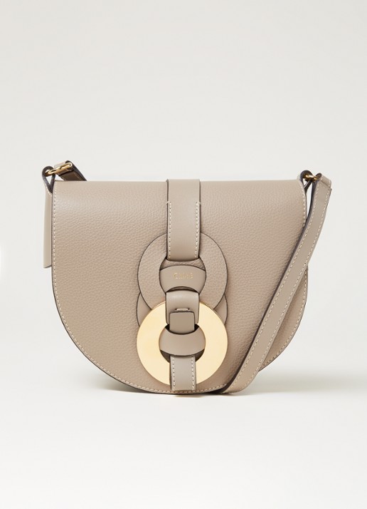 Chloé Darryl crossbodytas van kalfsleer - voorkant 4 grijs