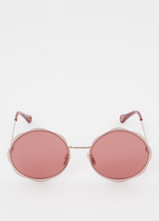 Chloé Honoré zonnebril CH0202S - detail 3 cranberryrood
