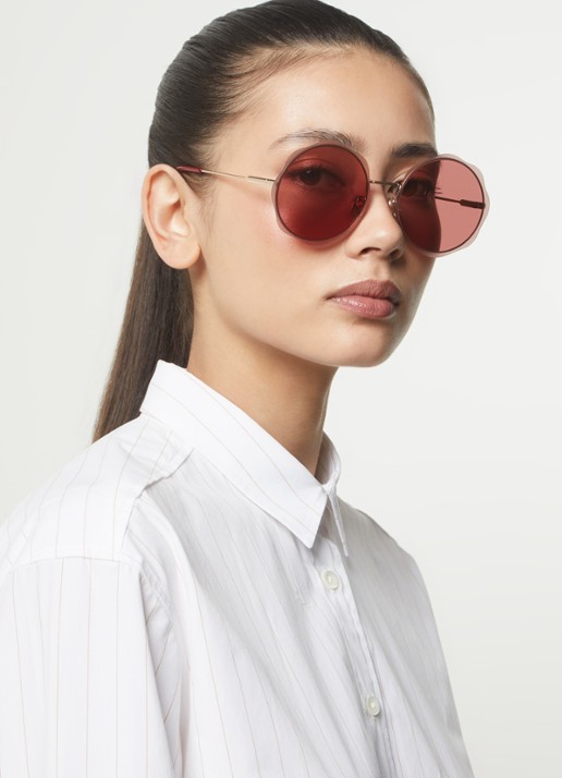 Chloé Honoré zonnebril CH0202S - voorkant 2 cranberryrood