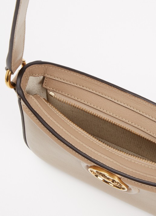 Chloé Horse Medal schoudertas van leer - detail 2 beige