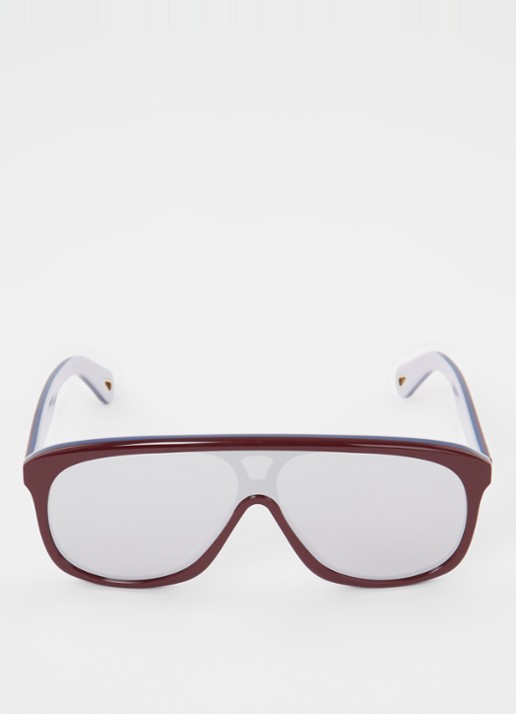 Chloé Jasper zonnebril CH0212S - detail bordeauxrood