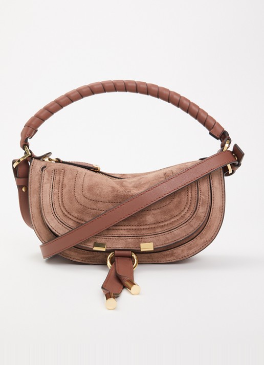 Chloé Marcie mini schoudertas van suède