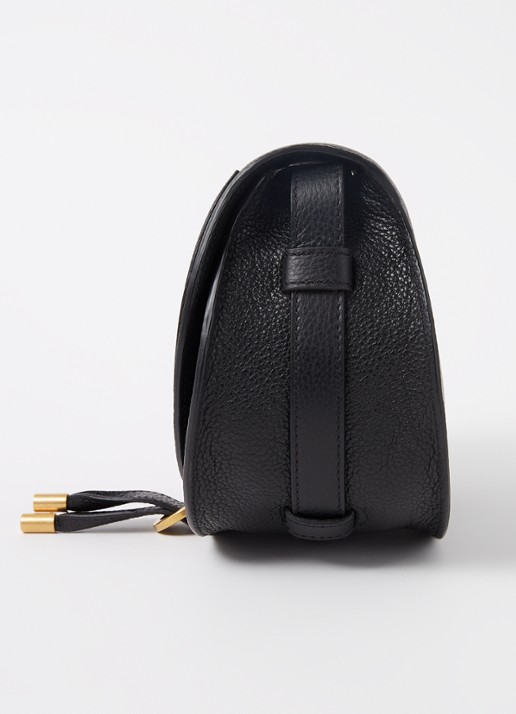 Chloé Marcie Small crossbodytas van kalfsleer - detail 3 zwart