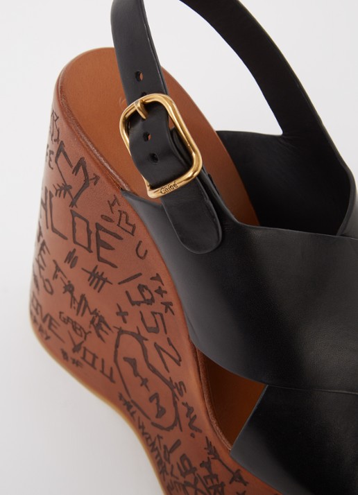 Chloé Maxime sleehak van leer  - detail 7 zwart
