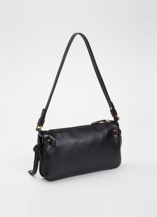 Chloé Mini Paddington Sling schoudertas van lamsleer - achterkant 6 zwart