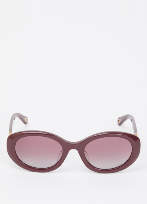 Chloé Retro zonnebril CH0323SK - detail 2 bordeauxrood