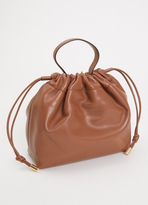 Chloé Small Chloé Icons schoudertas van lamsleer met verstelbare schouderriem - achterkant 6 roestbruin