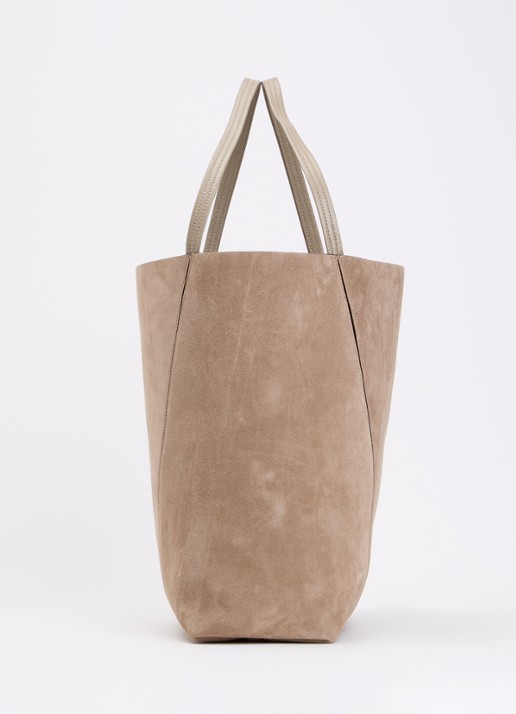 Chloé Spin shopper van kalfsleer - detail 5 lichtgrijs