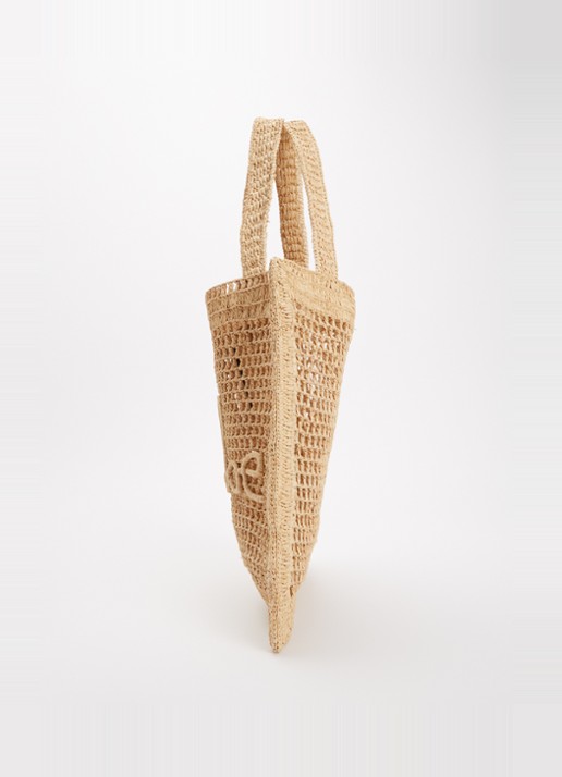 Chloé Summer Banana shopper van raffia - detail 3 beige