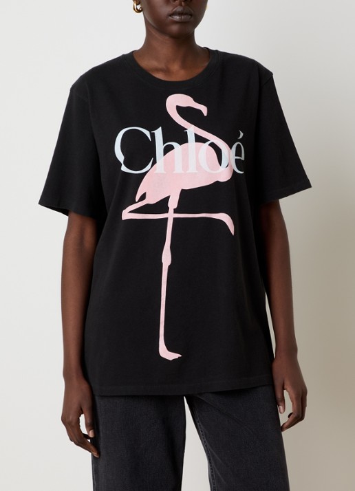 Chloé T-shirt met logoprint